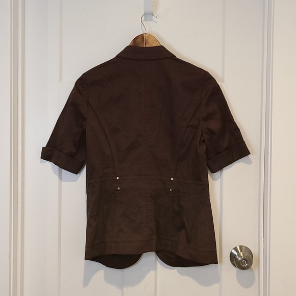 NWT BHWM Pleated Lapel Safari Jacket - Picture 4 of 7